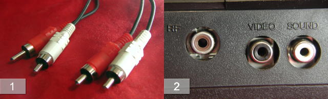 Conexi�n del cable de
video compuesto